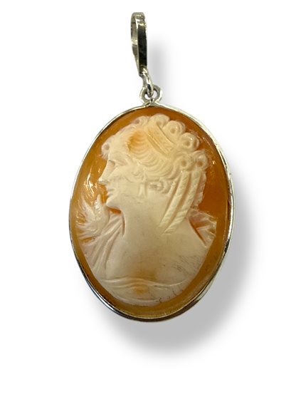 Pendentif Mandile 1922 Femme Cammei  in Argent Conchiglia 2MCICM91 - 2MCICM91